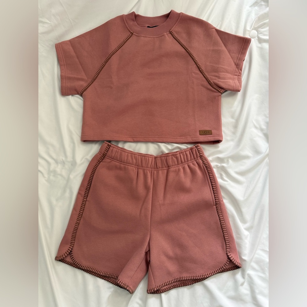 UGG Classic Short Sleeve Crewneck and Shorts - NWOT